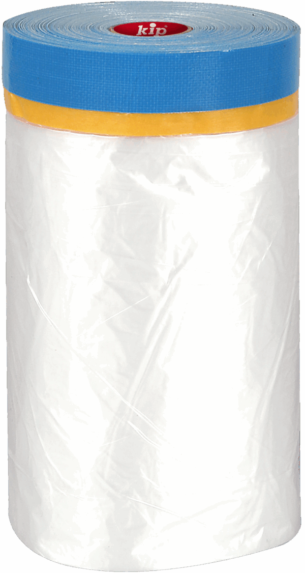 Kip 3388 WASHI-TEC® Multi-Masker: Ermöglicht schnelles, zeitsparendes Abdecken und Maskieren bei Doppelverklebungen (z.B. Fenstern). Vereint dünnes, anschmiegsames, reißfestes WASHI TEC mit Gewebeband und umweltfreundlicher PE-Folie. Bietet scharfe Farbkanten ohne Farbunterlauf. Rückstandslos entfernbar, UV- und temperaturbeständig (bis 100°C). Passt sich dank statischer Aufladung perfekt an viele Untergründe im Innen- und Außenbereich an. Bis zu 2 Monate im Außenbereich einsetzbar.
