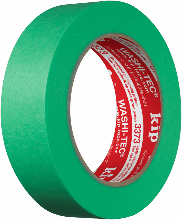 Kip 3373 WASHI-TEC® Extra Strong: Sehr dünnes und anschmiegsames Band aus verstärktem Spezialpapier für scharfe Farbkanten. Verhindert Farbunterlaufen. Sehr stabil und reißfest durch Faserverstärkung. Bis zu 5 Monate UV-beständig. Ermöglicht präzises Anbringen auf glatten und leicht strukturierten Untergründen. Rückstandslos entfernbar, temperaturbeständig bis 100°C. Ideal für Spachtel-, Stuck- oder Putzarbeiten im Außenbereich.